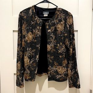 Studded cardigan with shoulder pads